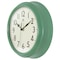 Infinity Instruments Nostalgic 9.5 in. Plastic Clock - Green 20306GR-4544 - alternate 2